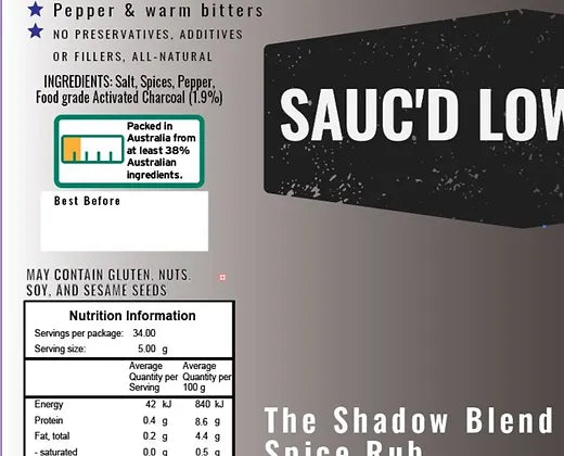 Saucd Lownslow The Shadow Blend Spice Rub