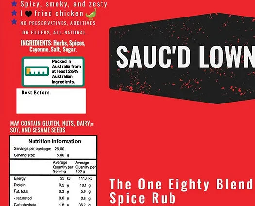 Saucd Lownslow The One Eighty Blend Spice Rub