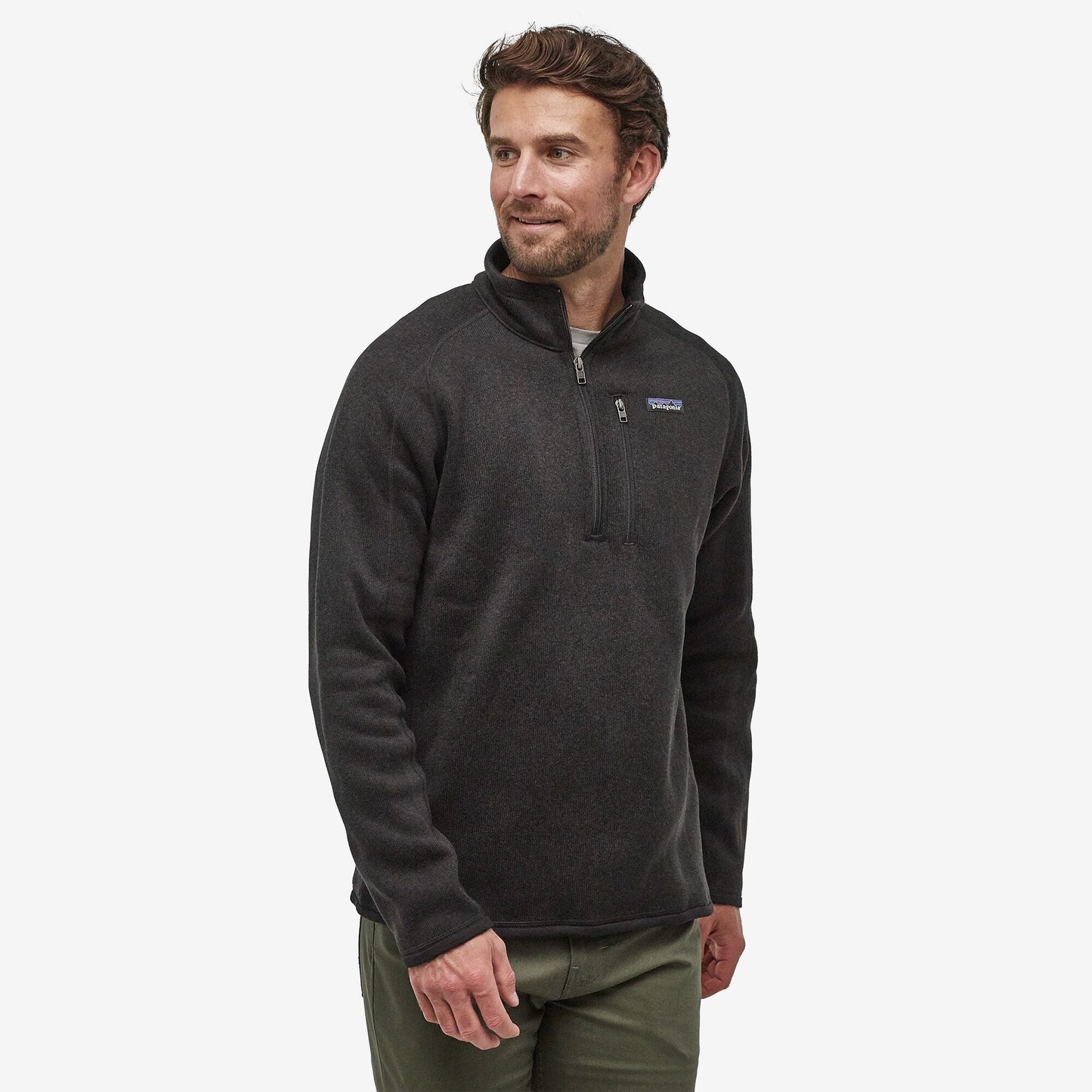 Patagonia Mens Better Sweater 1/4 Zip Black