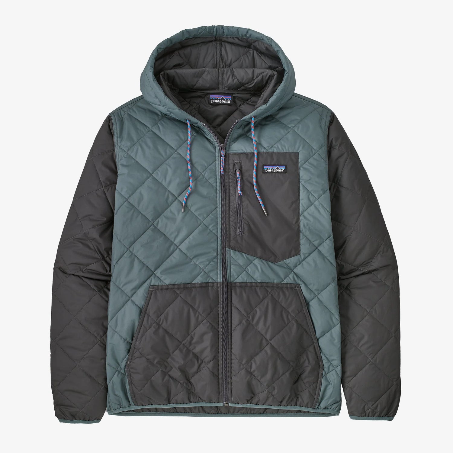 Patagonia Mens Diamond Quilted Bomber Hoody Nouveau Green