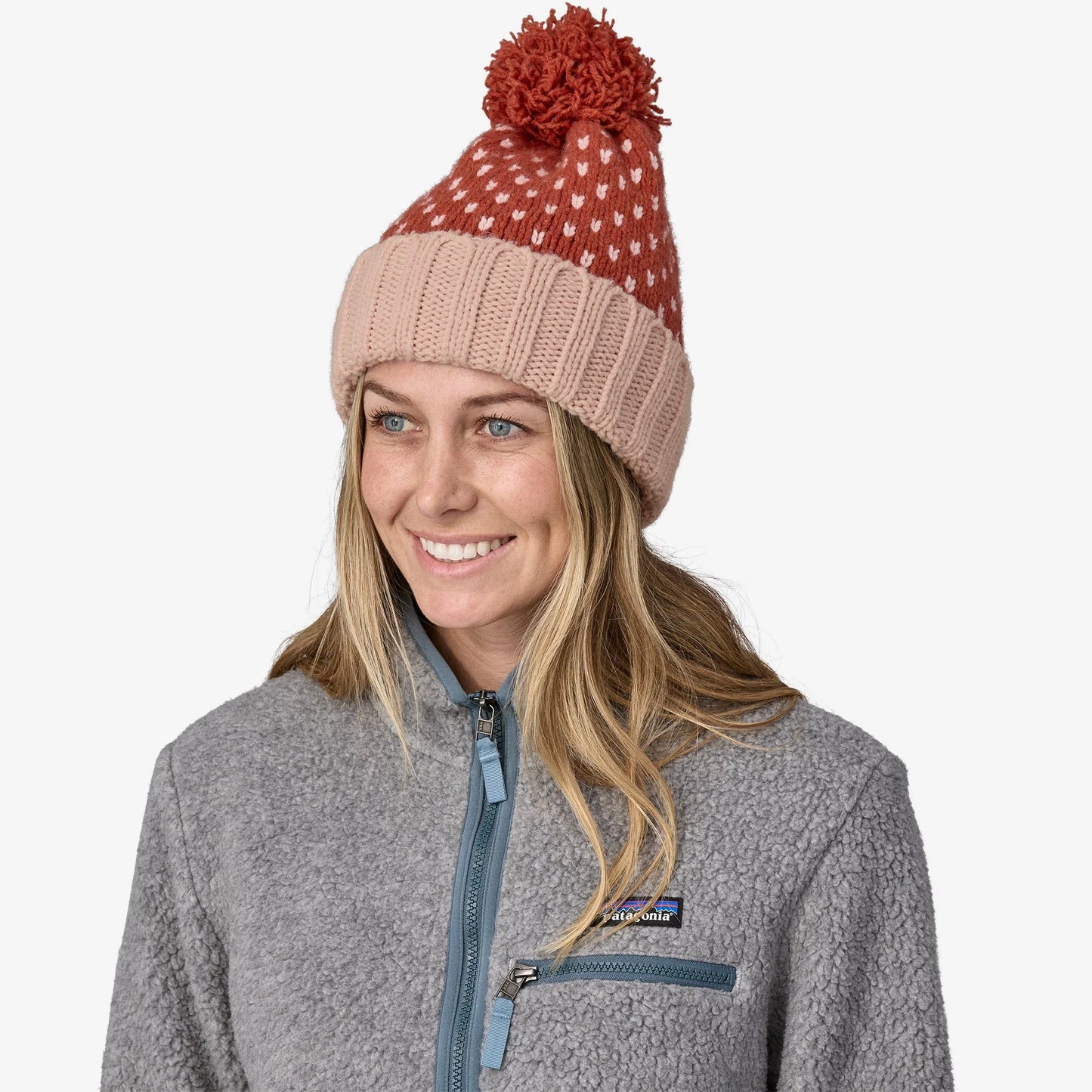 Patagonia Snowbelle Beanie Ridge Burl Red