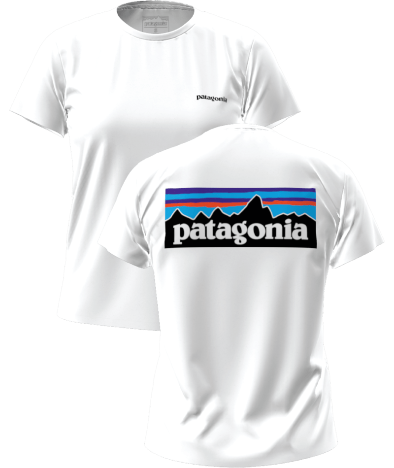 Patagonia Mens P-6 Logo Responsibili-tee White