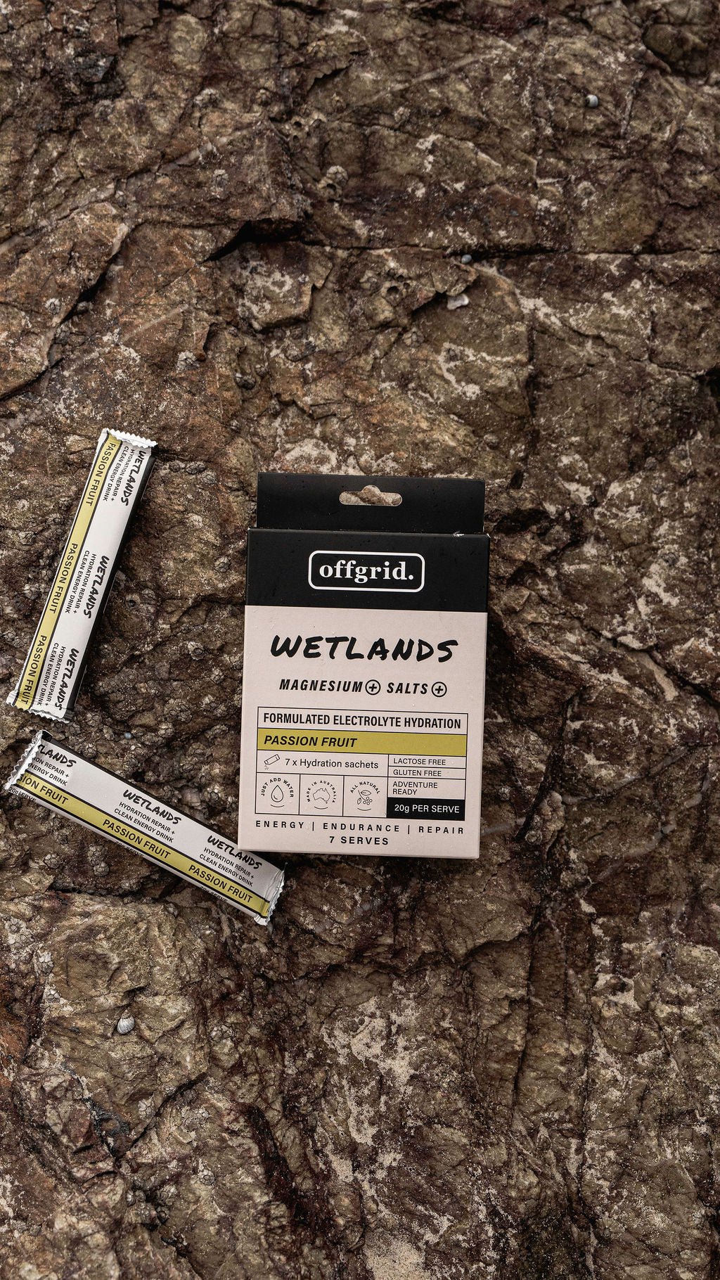 Offgrid Wetlands Hydration Drink - Passionfruit 7 serves