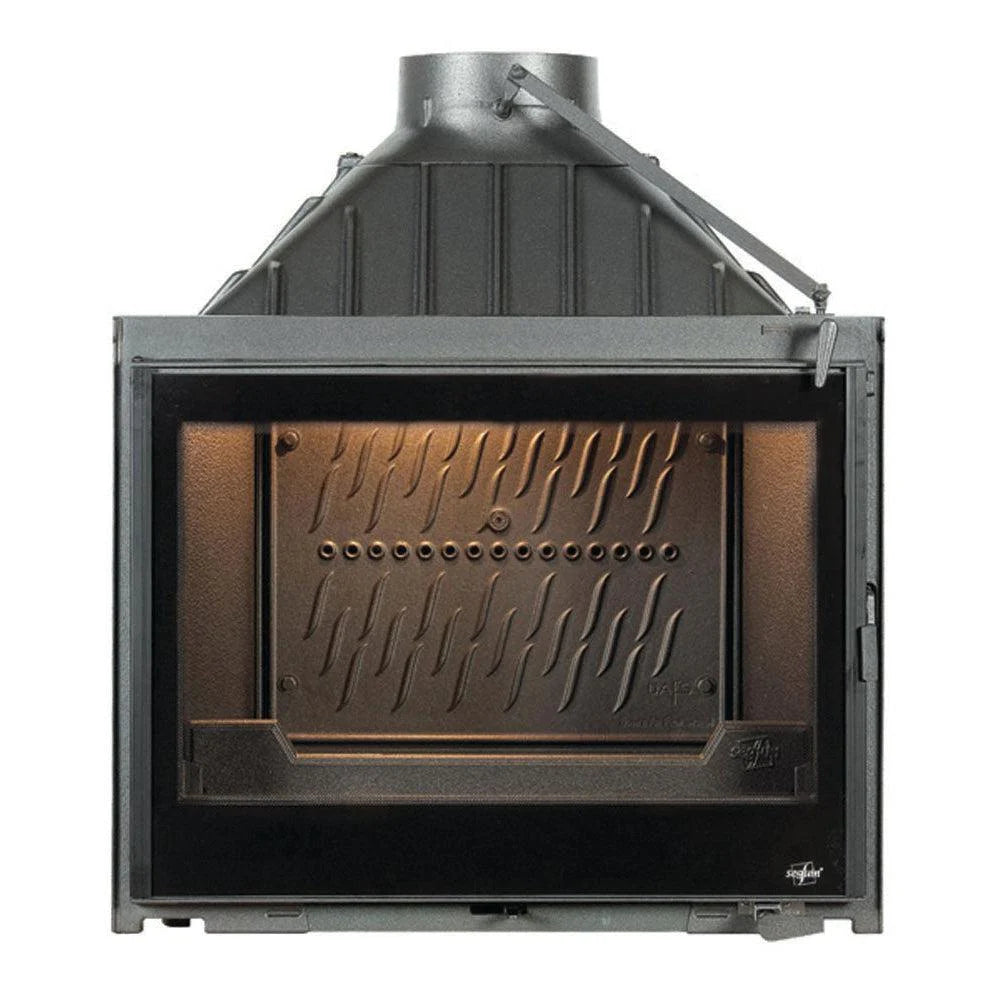 Seguin Europa 7 Cast Iron Fireplace - Black Line Glass - Swing Door