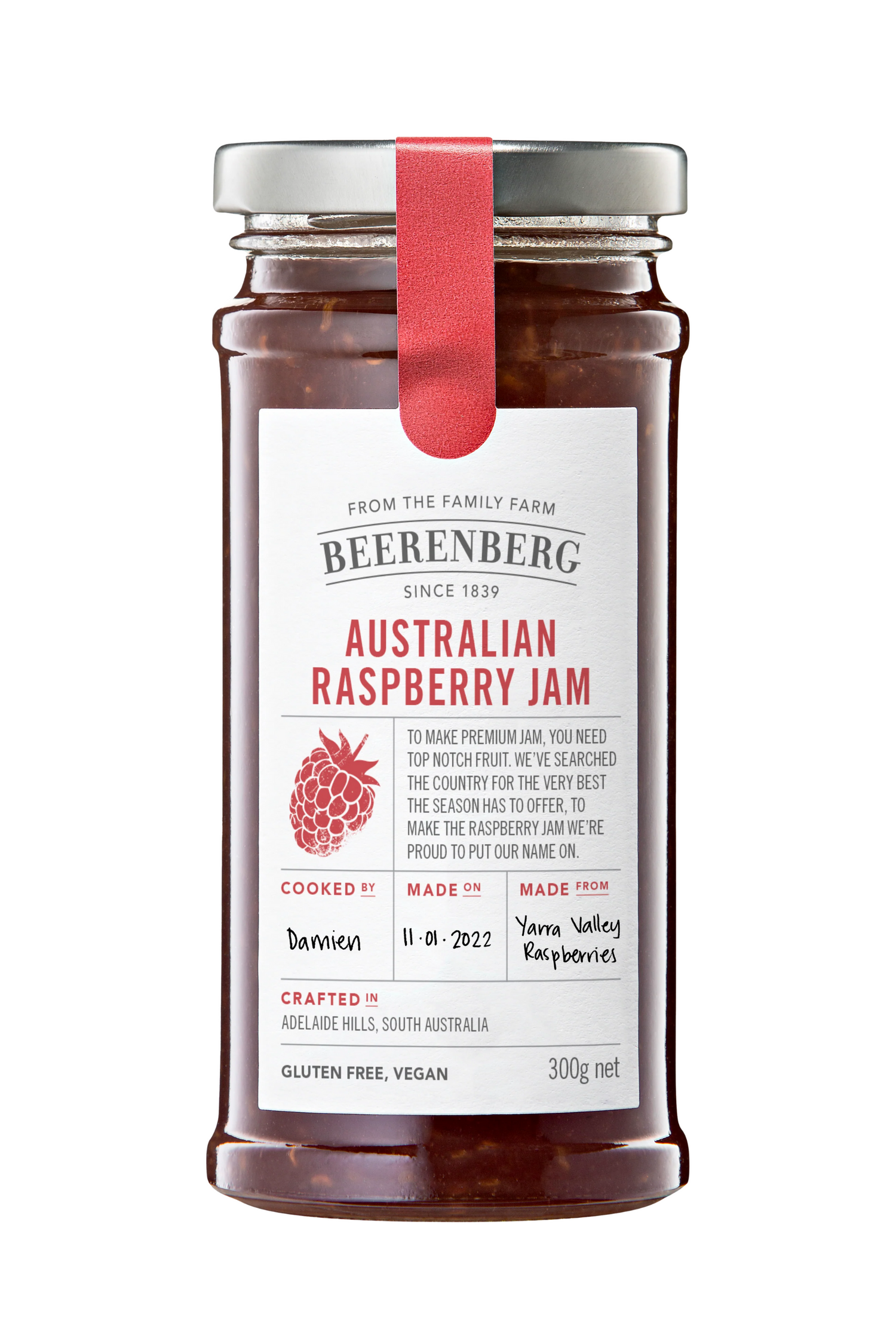 Beerenberg Raspberry Jam 300g