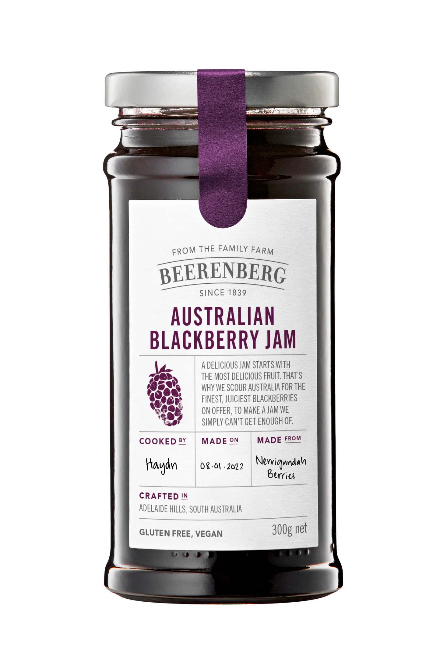 Beerenberg Blackberry Jam 300g