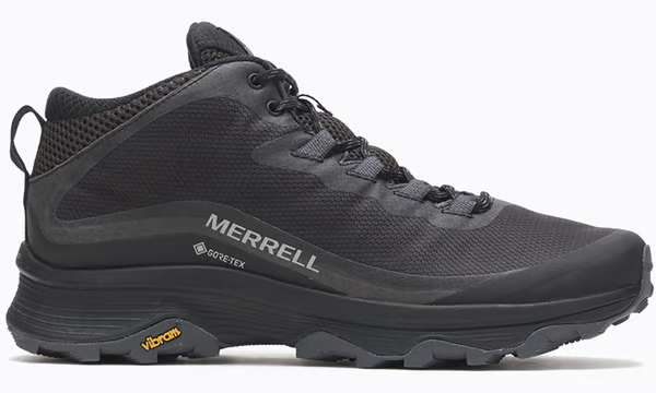 Merrell Mens Moab Speed Mid Gtx Black/ Asphalt